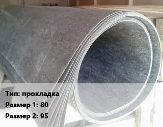 Паронит прокладка 80х95